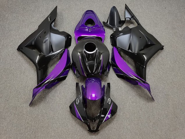 Gloss Purple and Black 2009-2012 CBR600RR Motorcycle Fairing Gloss Purple and Black 2009-2012 CBR600RR Motorcycle Fairing