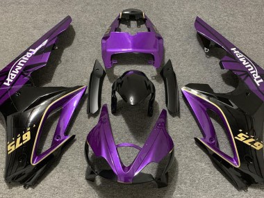 Gloss Purple and Black 2009-2012 Daytona 675 Motorcycle Fairing