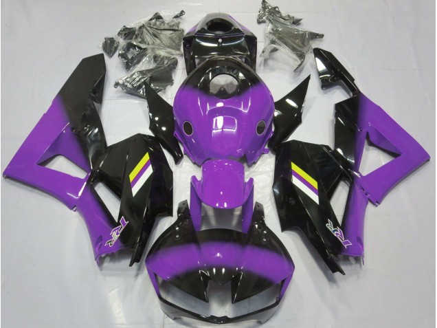 Gloss Purple and Black Fade 2013-2023 CBR600RR Motorcycle Fairing Gloss Purple and Black Fade 2013-2023 CBR600RR Motorcycle Fairing