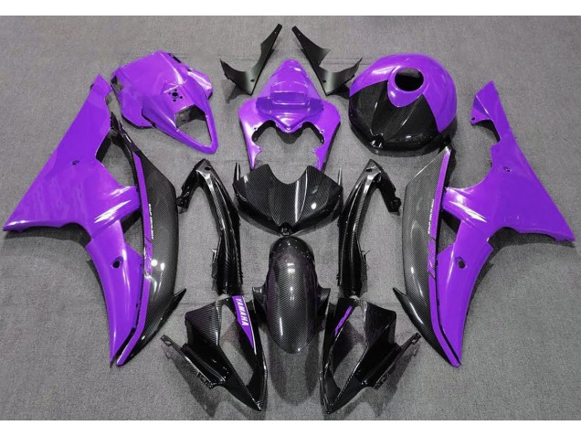 Gloss Purple and Carbon 2008-2016 R6 Motorcycle Fairing Gloss Purple and Carbon 2008-2016 R6 Motorcycle Fairing