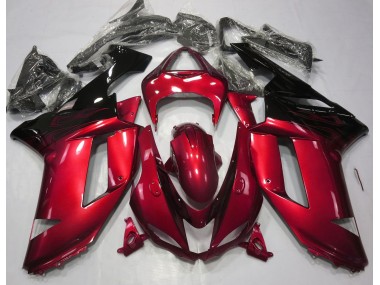 Gloss Red & Black 2007-2008 ZX6R Motorcycle Fairing