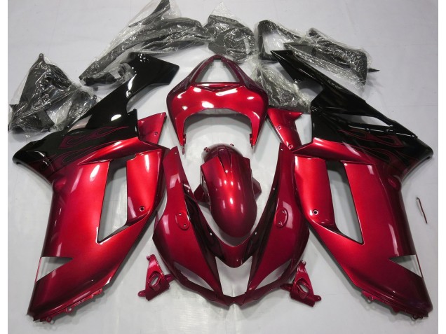 Gloss Red & Black 2007-2008 ZX6R Motorcycle Fairing Gloss Red & Black 2007-2008 ZX6R Motorcycle Fairing