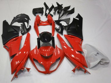 Gloss Red & Black 2009-2012 ZX6R Motorcycle Fairing
