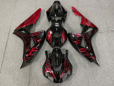 Gloss Red Flame 2006-2007 CBR1000RR Motorcycle Fairing