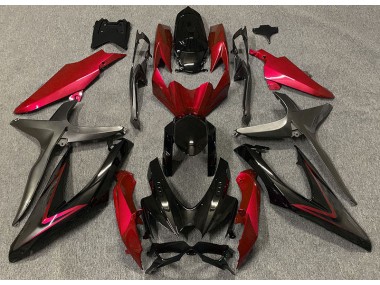 Gloss Red & Green R 2008-2010 GSXR 600-750 Motorcycle Fairing
