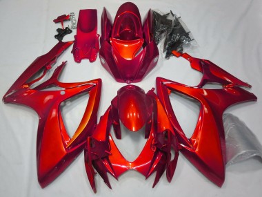 Gloss Red Plain 2006-2007 GSXR 600-750 Motorcycle Fairing