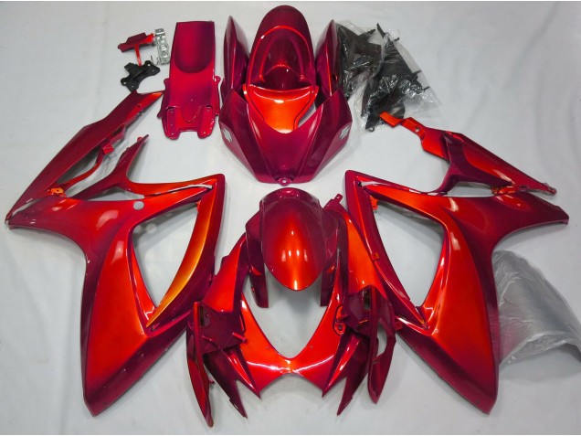 Gloss Red Plain 2006-2007 GSXR 600-750 Motorcycle Fairing Gloss Red Plain 2006-2007 GSXR 600-750 Motorcycle Fairing