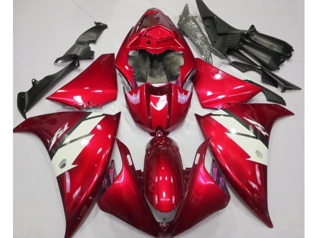 Gloss Red & White 2012-2014 R1 Motorcycle Fairing Gloss Red & White 2012-2014 R1 Motorcycle Fairing