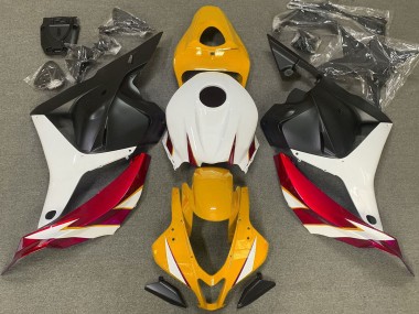 Gloss Red White and Yellow 2009-2012 CBR600RR Motorcycle Fairing