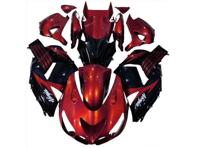 Gloss Red and Black 2006-2011 ZX14R Motorcycle Fairing