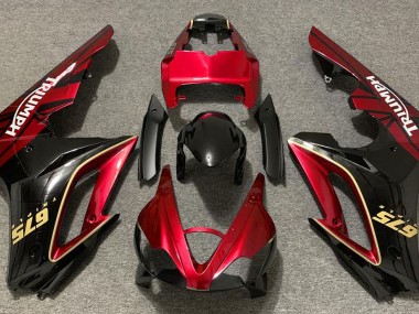 Gloss Red and Black 2009-2012 Daytona 675 Motorcycle Fairing