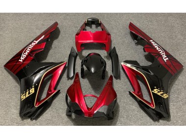Gloss Red and Black 2009-2012 Daytona 675 Motorcycle Fairing