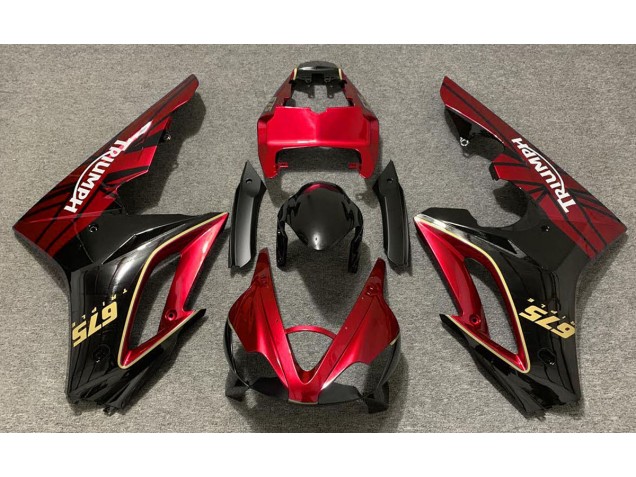 Gloss Red and Black 2009-2012 Daytona 675 Motorcycle Fairing Gloss Red and Black 2009-2012 Daytona 675 Motorcycle Fairing