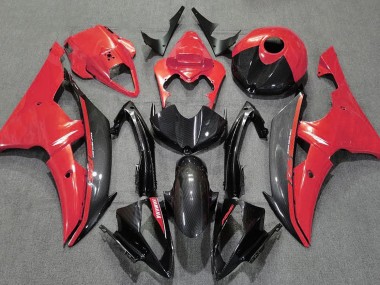 Gloss Red and Carbon 2008-2016 R6 Motorcycle Fairing