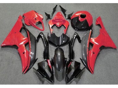 Gloss Red and Carbon 2008-2016 R6 Motorcycle Fairing
