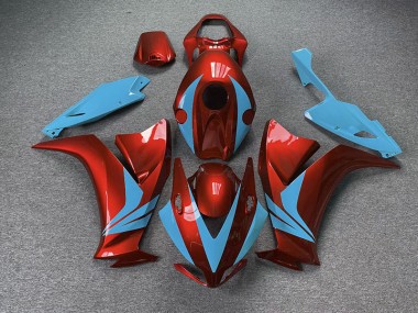 Gloss Red and Light Blue 2012-2016 CBR1000RR Motorcycle Fairing