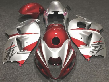 Gloss Red and Silver 1997-2007 GSXR 1300 Hayabusa Motorcycle Fairing
