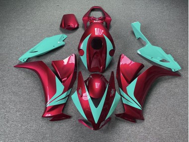 Gloss Red and Teal 2012-2016 CBR1000RR Motorcycle Fairing