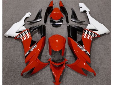 Gloss Red and White 2008-2010 ZX10R Motorcycle Fairing