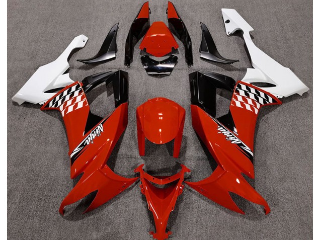 Gloss Red and White 2008-2010 ZX10R Motorcycle Fairing Gloss Red and White 2008-2010 ZX10R Motorcycle Fairing