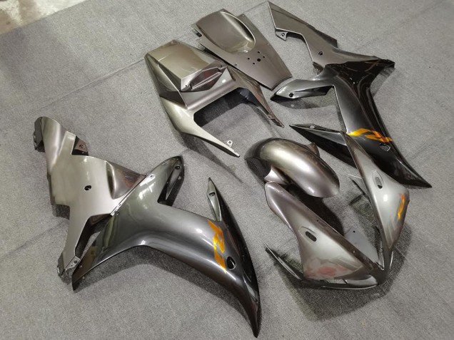 Gloss Silver & Gold 2002-2003 R1 Motorcycle Fairing Gloss Silver & Gold 2002-2003 R1 Motorcycle Fairing