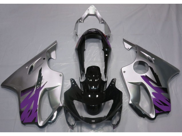 Gloss Silver & Purple 1999-2000 CBR600 F4 Motorcycle Fairing Gloss Silver & Purple 1999-2000 CBR600 F4 Motorcycle Fairing