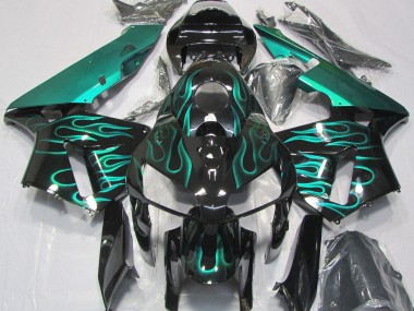 Gloss Teal Flame 2005-2006 CBR600RR Motorcycle Fairing