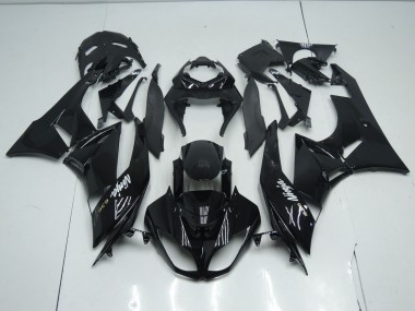 Gloss Total Black 2009-2012 ZX6R Motorcycle Fairing