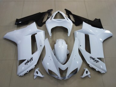 Gloss White 2007-2008 ZX6R Motorcycle Fairing