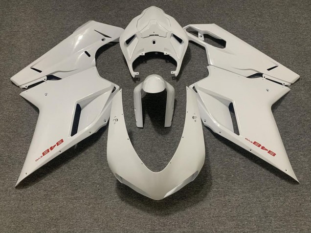 Gloss White 2007-2014 Ducati 848 1098 1198 Motorcycle Fairing Gloss White 2007-2014 Ducati 848 1098 1198 Motorcycle Fairing