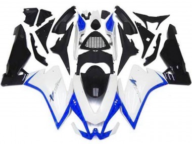 Gloss White & Blue 2010-2015 RSV4 1000 Motorcycle Fairing