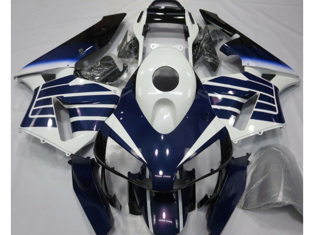 Gloss White & Blue Fade 2003-2004 CBR600RR Motorcycle Fairing Gloss White & Blue Fade 2003-2004 CBR600RR Motorcycle Fairing