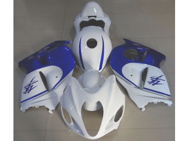 Gloss White & Deep Blue 1997-2007 GSXR 1300 Hayabusa Motorcycle Fairing