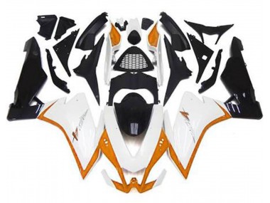 Gloss White & Orange 2010-2015 RSV4 1000 Motorcycle Fairing