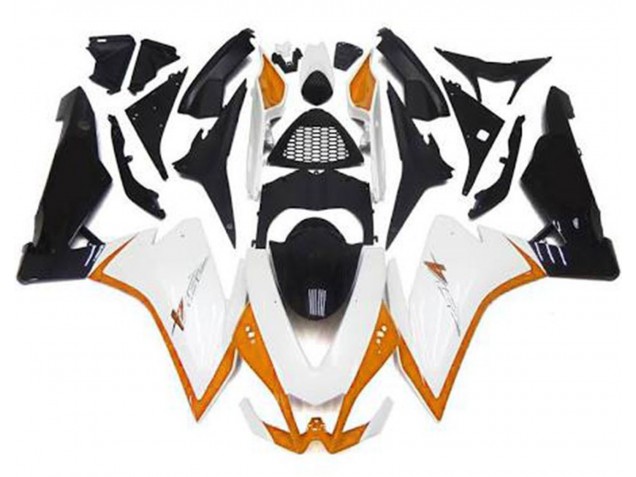 Gloss White & Orange 2010-2015 RSV4 1000 Motorcycle Fairing Gloss White & Orange 2010-2015 RSV4 1000 Motorcycle Fairing