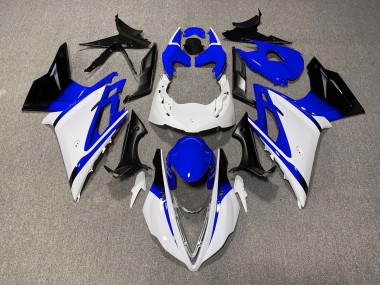 Gloss White and Blue 2013-2016 Daytona 675 Motorcycle Fairing