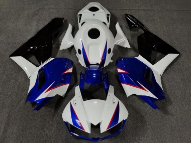 Gloss White and Deep Blue 2013-2023 CBR600RR Motorcycle Fairing