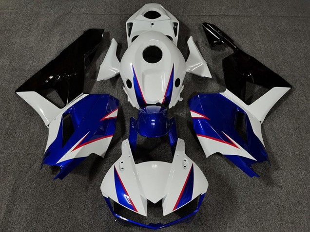 Gloss White and Deep Blue 2013-2023 CBR600RR Motorcycle Fairing Gloss White and Deep Blue 2013-2023 CBR600RR Motorcycle Fairing