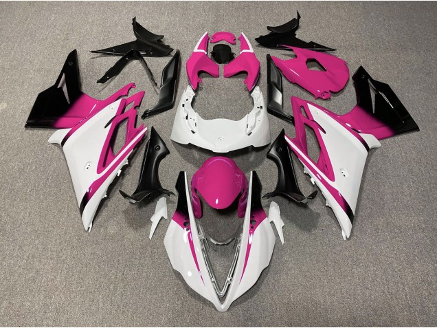 Gloss White and Pink 2013-2016 Daytona 675 Motorcycle Fairing Gloss White and Pink 2013-2016 Daytona 675 Motorcycle Fairing