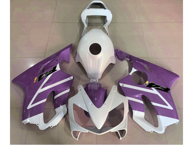 Gloss White and Purple 2001-2003 CBR600 F4i Motorcycle Fairing Gloss White and Purple 2001-2003 CBR600 F4i Motorcycle Fairing
