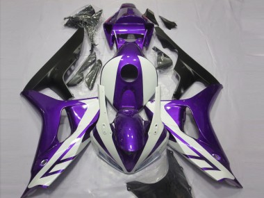 Gloss White and Purple 2006-2007 CBR1000RR Motorcycle Fairing