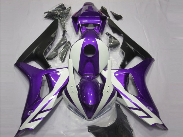 Gloss White and Purple 2006-2007 CBR1000RR Motorcycle Fairing Gloss White and Purple 2006-2007 CBR1000RR Motorcycle Fairing
