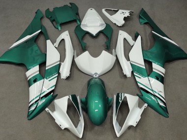 Gloss White and Seafoam Green OEM Style 2008-2016 R6 Motorcycle Fairing