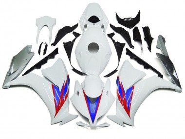 Gloss White and Silver 2012-2016 CBR1000RR Motorcycle Fairing