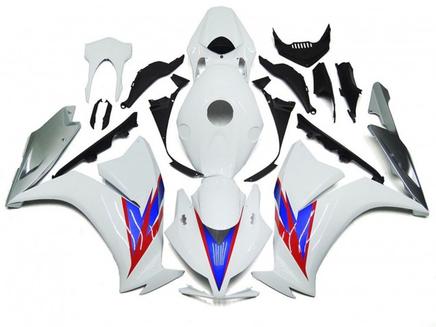Gloss White and Silver 2012-2016 CBR1000RR Motorcycle Fairing Gloss White and Silver 2012-2016 CBR1000RR Motorcycle Fairing