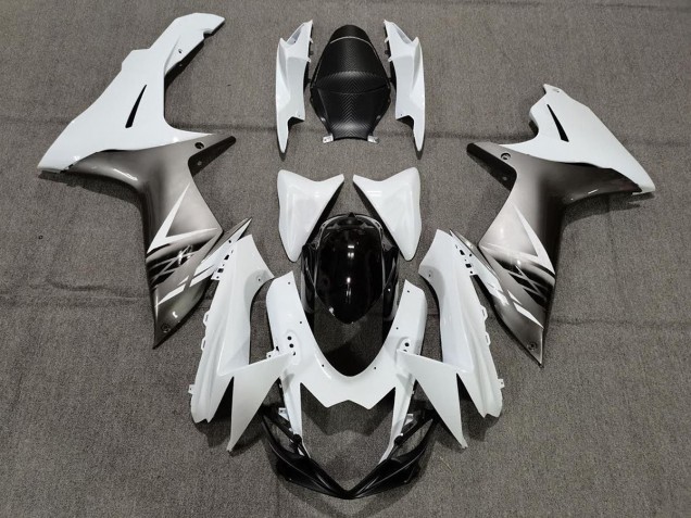 Gloss White and Silver Style 2011-2024 GSXR 600-750 Motorcycle Fairing Gloss White and Silver Style 2011-2024 GSXR 600-750 Motorcycle Fairing