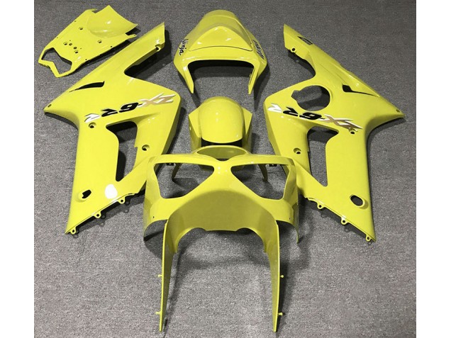 Gloss Yellow 2003-2004 ZX6R Motorcycle Fairing Gloss Yellow 2003-2004 ZX6R Motorcycle Fairing