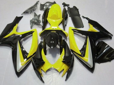 Gloss Yellow Debadged 2006-2007 GSXR 600-750 Motorcycle Fairing
