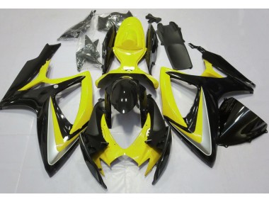 Gloss Yellow Debadged 2006-2007 GSXR 600-750 Motorcycle Fairing