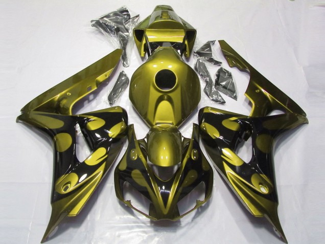 Gloss Yellow and Black 2006-2007 CBR1000RR Motorcycle Fairing Gloss Yellow and Black 2006-2007 CBR1000RR Motorcycle Fairing